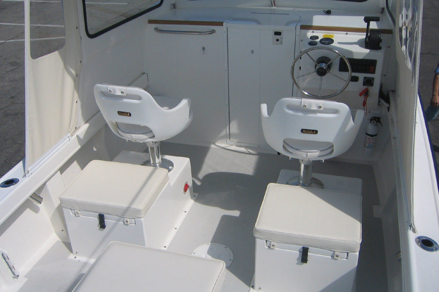 Ocean Scout 23' Bristol - Optional Captain Seat Storage Boxes